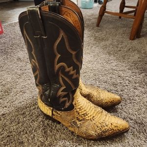 Men's Nocona Vintage Snakeskin Cowboys Boots